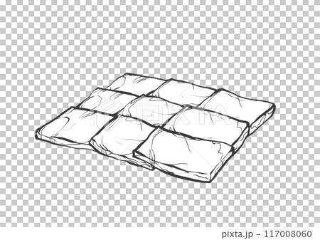 牛肩腰肉手寫畫筆繪畫風格插畫 牛肩腰肉手寫畫筆繪畫風格插畫 117008060