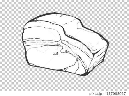 烤牛肋骨手寫畫筆繪畫風格插畫 烤牛肋骨手寫畫筆繪畫風格插畫 117008067
