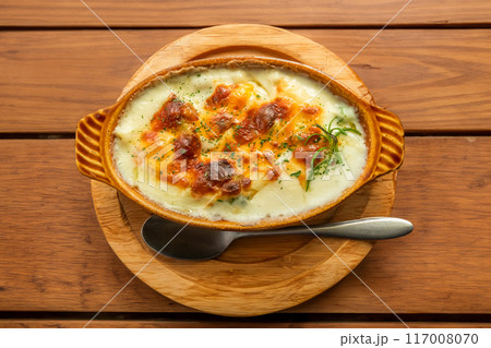 手作りグタタン　 homemade vegetable gratin 117008070