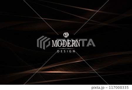 Illustration with abstract podium, mesh fabric texture 117008335