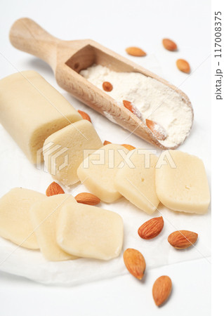 Marzipan, concept of tasty and delicious sweet food Marzipan, concept of tasty and delicious sweet food 117008375