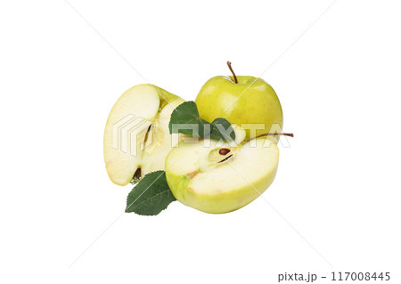 PNG, Green apples, isolated on white background 117008445