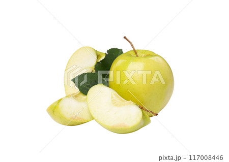 PNG, Green apples, isolated on white background 117008446
