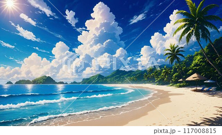 南国リゾートの海 117008815