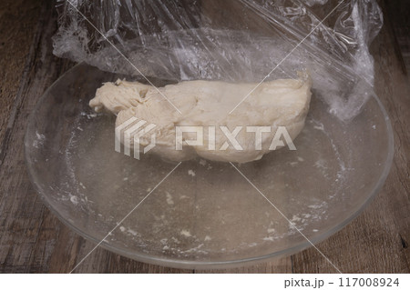 よだれ鷄 レンジで胸肉を蒸す よだれ鷄 レンジで胸肉を蒸す 117008924