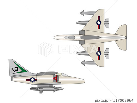 戦闘機～スカイホークのイラスト 117008964