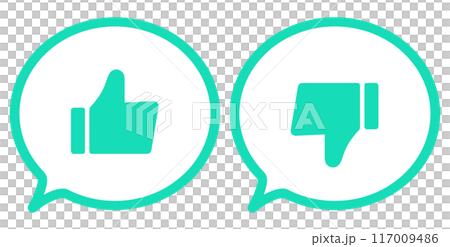 Green|Good mark and bad mark speech bubbles Green|Good mark and bad mark speech bubbles 117009486
