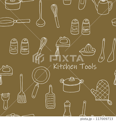 キッチンツールの壁紙（背景） 117009713