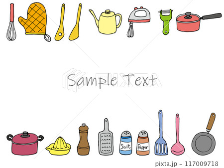 キッチンツールのフレーム(カラー) キッチンツールのフレーム(カラー) 117009718