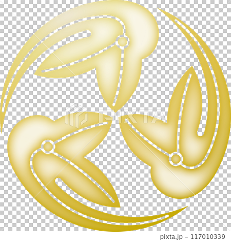 Family crest: Varied iris and iris flower [gold] 117010339