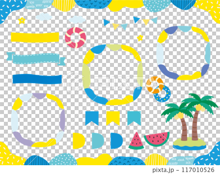 Summer pop and cute frame set Summer pop and cute frame set 117010526