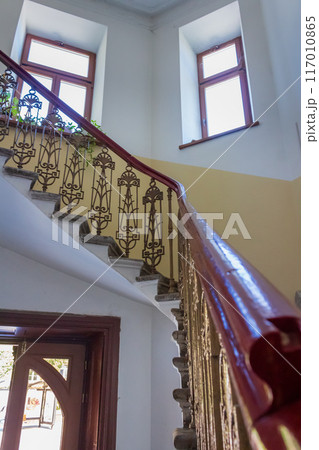 Antique staircase Antique staircase 117010865