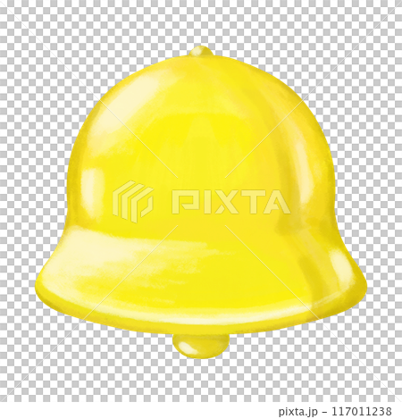 Cartoon yellow bell isolated illustration  117011238