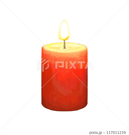 Candle and light isolated illustration 117011239