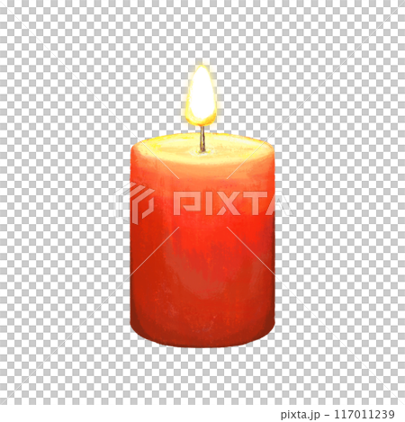 Candle and light isolated illustration 117011239