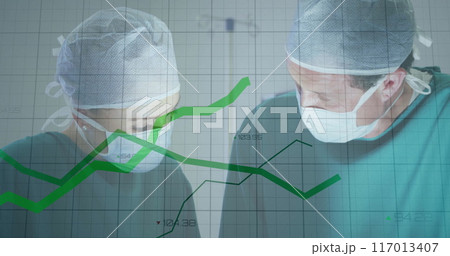 Image of data processing over diverse surgeons Image of data processing over diverse surgeons 117013407