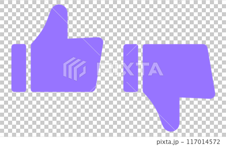 Simple purple good and bad marks 117014572