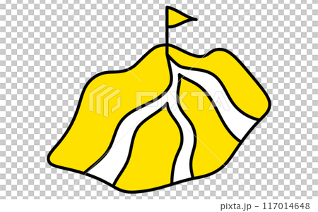 通往山頂目標的路徑、目標、目標成就、目標業務圖示、等距插圖 117014648