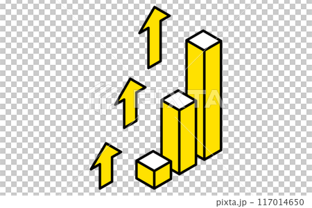 長條圖顯示快速成長、目標業務圖示、目標成就、目標、等軸圖 長條圖顯示快速成長、目標業務圖示、目標成就、目標、等軸圖 117014650