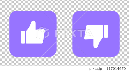 Simple purple good and bad marks Simple purple good and bad marks 117014670