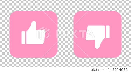 Simple pink good and bad marks Simple pink good and bad marks 117014672