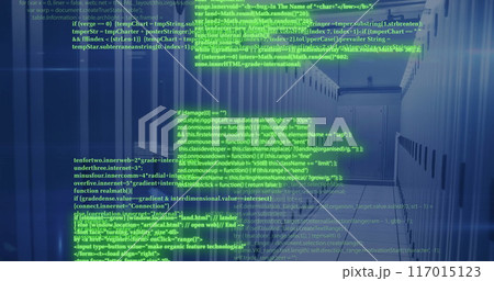 Image of data processing over computer servers 117015123