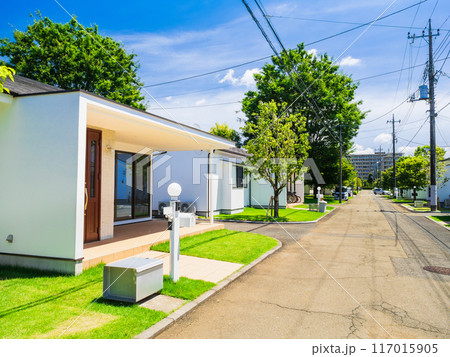 外国風の家並みが続く住宅街 東京 外国風の家並みが続く住宅街 東京 117015905