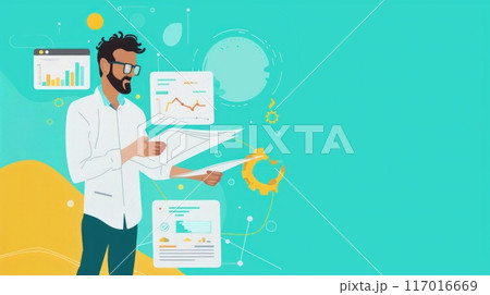 Concept of creativity and innovation with copy space 117016669