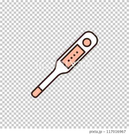 体温計のシンプルなイラスト 117016967