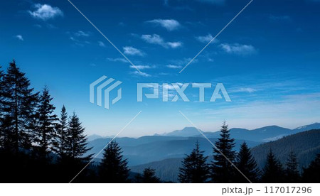 【美しい風景】湖に映る山 117017296