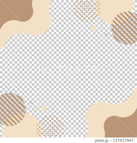 Geometric liquid abstract shapes brown square frame chocolate image Geometric liquid abstract shapes brown square frame chocolate image 117017947