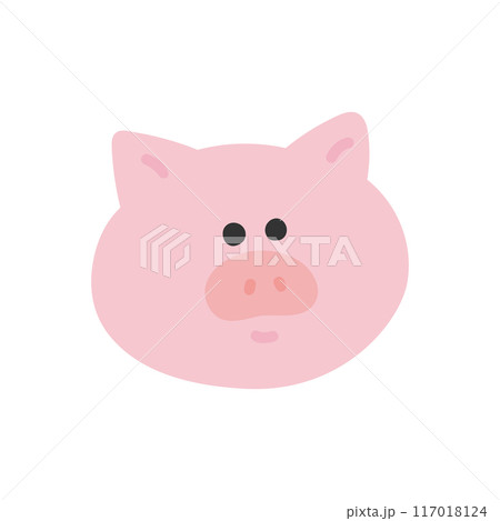 ブタの顔アイコン ブタの顔アイコン 117018124