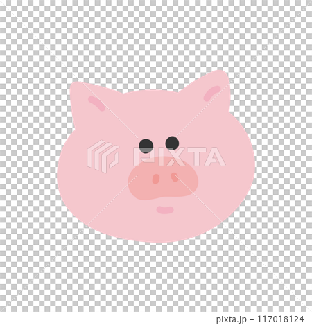 ブタの顔アイコン ブタの顔アイコン 117018124