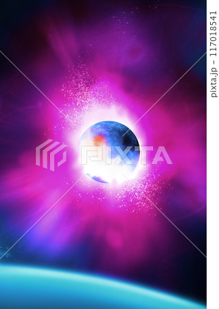 Space digital art outer space concept series のイラスト素材 [117018541] - PIXTA