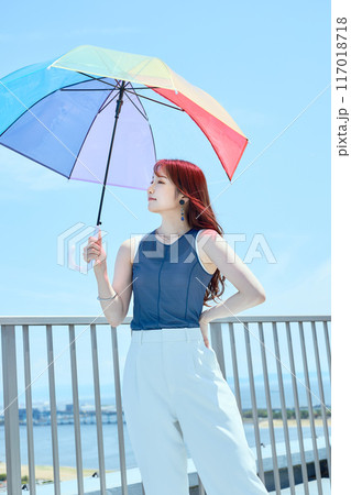 夏の女性ポートレート 夏の女性ポートレート 117018718