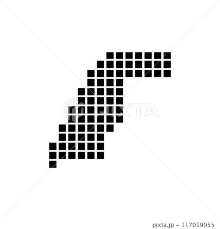 western Sahara map icon 117019055