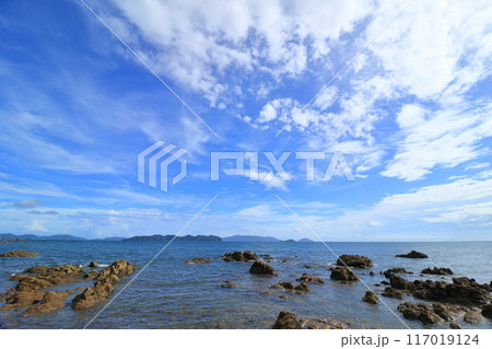 磯の風景 瀬戸内海の穏やかな海 磯の風景 瀬戸内海の穏やかな海 117019124