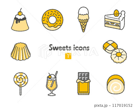アイコン集 スイーツ01 117019152