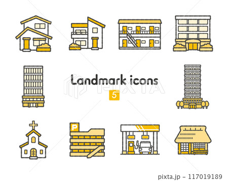 アイコン集 街・地図05 117019189