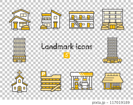 アイコン集 街・地図05 117019189