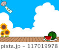 暑中見舞い 117019978