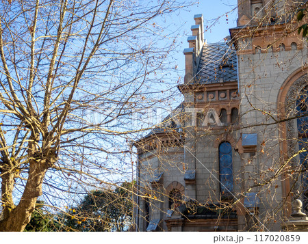Cathedral in Batumi. Religious building. Attraction for tourists. Architecture of Georgia. Cathedral in Batumi. Religious building. Attraction for tourists. Architecture of Georgia. 117020859