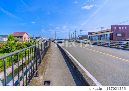 日本の寒川都市景観 寒川神社下車駅・宮山駅から寒川神社までの道順＝寒川神社への道順写真13 117021336