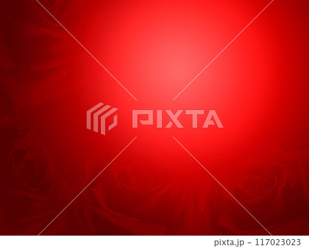 Red background image with soft red rose. for the background 117023023