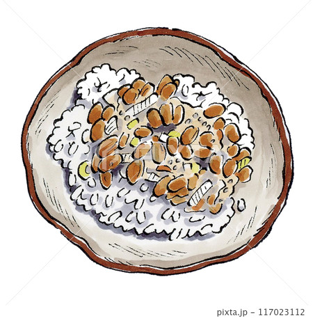 納豆長ネギご飯 納豆長ネギご飯 117023112