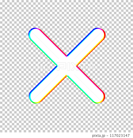 色収差なバツ 117023147