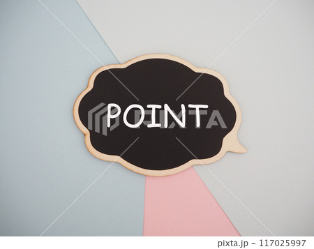 吹き出しにポイントの文字　point 117025997