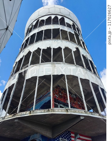 Former US listening station on the top of the Teufelsberg hill in the Grunewald locality of former West Berlin, Germany 117026627