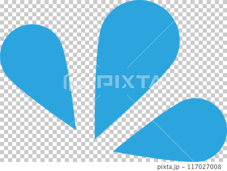 しずく　水滴　アイコン　汗 117027008