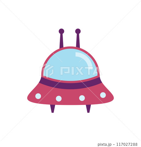 UFO Spaceship illustration icon 117027288